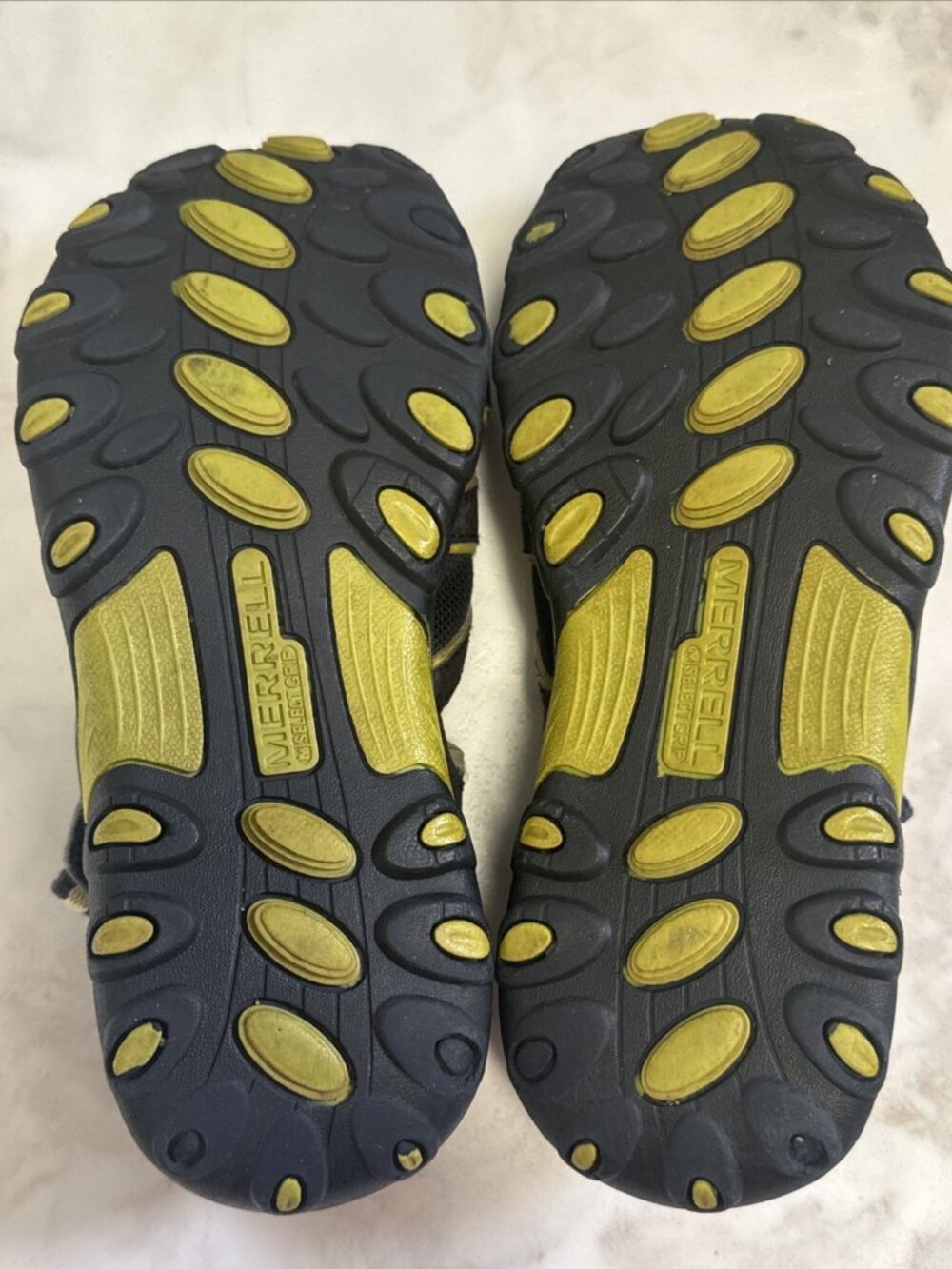 Merrell Hydro H2O Hiker Sandals Youth Boys Size 4 Blue Hiking Leather Shoes - Picture 3 of 8